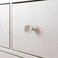 LORVIES 4 Pack 137 Ocean Decorative Cabinet Knobs ABS Glass Round White Single Hole Dresser Drawer Door Handles Pulls for Home Kitchen Bedroom Sea Shell Starfish