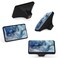 LORVIES 4 Pack 165 Marble Decorative Cabinet Knobs ABS Glass Short Rectangle Black Dresser Drawer Door Handles Pulls for Home Kitchen Bedroom Blue Gold Texture