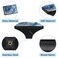 LORVIES 4 Pack 165 Marble Decorative Cabinet Knobs ABS Glass Short Rectangle Black Dresser Drawer Door Handles Pulls for Home Kitchen Bedroom Blue Gold Texture
