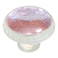 LORVIES 4 Pack Ocean Decorative Cabinet Knobs 137 ABS Glass Round Transparent Drawer Dresser Door Handles Pulls for Home Furniture Kitchen Bedroom Pink Beach Side