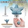 Luomorgo 4 Pack Ceramic Starfish Drawer Knobs Coastal Blue Cabinet Handles for Kitchen Dresser Wardrobe Cupboard Drawer Beach Theme Pulls with Screws