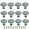 M MIMHOOY 12 Pcs Green Ceramic Cabinet Knobs Decorative Floral Drawer Dresser Knobs Handmade Furniture Pulls 134in Diameter