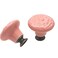 M MIMHOOY 12 Pcs Pink Ceramic Cabinet knobs Decorative Floral Knobs for Dresser Drawers