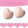 M MIMHOOY 8 Pack Pale Pink Heart Shaped Ceramic Cabinet Knobs Decorative Knobs for Dresser Drawers