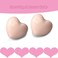 M MIMHOOY 8 Pack Pale Pink Heart Shaped Ceramic Cabinet Knobs Decorative Knobs for Dresser Drawers