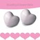 M MIMHOOY 8 Pack Purple Heart Shaped Ceramic Cabinet Knobs Decorative Knobs for Dresser Drawers