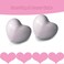 M MIMHOOY 8 Pack Purple Heart Shaped Ceramic Cabinet Knobs Decorative Knobs for Dresser Drawers
