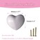 M MIMHOOY 8 Pack Purple Heart Shaped Ceramic Cabinet Knobs Decorative Knobs for Dresser Drawers