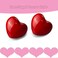 M MIMHOOY 8 Pack Red Heart Shaped Ceramic Cabinet Knobs Decorative Knobs for Dresser Drawers