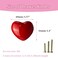 M MIMHOOY 8 Pack Red Heart Shaped Ceramic Cabinet Knobs Decorative Knobs for Dresser Drawers