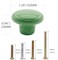 MARSTREE 10pcs Vintage Ceramic Door Knobs Round Shape Drawer Cupboard Locker Pulls Handles Wardrobe Drawer Cabinet Home Kitchen Hardware Green
