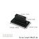 Mcredy Black Knobs Rectangle Cabinet Pulls Modern Cabinet Handles with Screws Zinc Alloy Knobs for Furniture Closet Dresser Drawers Hardware 4Pack 063 Hole Distance