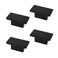 Mcredy Black Knobs Rectangle Cabinet Pulls Modern Cabinet Handles with Screws Zinc Alloy Knobs for Furniture Closet Dresser Drawers Hardware 4Pack 063 Hole Distance