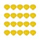 Mcredy Knobs for Dresser Drawers Ceramic Drawer Knob Pulls Handles 35x24mm138x134 DxH Kitchen Cabinet Knobs with Mounting Screws Yellow Pack of 20