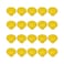 Mcredy Knobs for Dresser Drawers Ceramic Drawer Knob Pulls Handles 35x24mm138x134 DxH Kitchen Cabinet Knobs with Mounting Screws Yellow Pack of 20