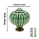 Mcredy Pumpkin Knobs Dresser Knobs Ceramic Clock Knob Dark Green 13x15DxH Round Shape Pack of 12