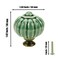 Mcredy Pumpkin Knobs Dresser Knobs Ceramic Clock Knob Dark Green 13x15DxH Round Shape Pack of 12