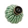 Mcredy Pumpkin Knobs Dresser Knobs Ceramic Clock Knob Dark Green 13x15DxH Round Shape Pack of 12