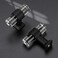 Mengico 10 Pack Black Cabinet Knobs Crystal Drawer Knobs Acrylic Lucite Drawer Knobs and Pulls T Bar Cabinet Hardware Drawer Handle Knob