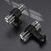 Mengico 10 Pack Black Cabinet Knobs Crystal Drawer Knobs Acrylic Lucite Drawer Knobs and Pulls T Bar Cabinet Hardware Drawer Handle Knob