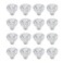 Meprotal 16 Pack 25 mm Crystal Clear Acrylic Dresser Knobs DiamondShaped Drawer Knobs Pulls Handles Wardrobe Kitchen Pull Furniture Hardware