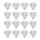 Meprotal 16 Pack 25 mm Crystal Clear Acrylic Dresser Knobs DiamondShaped Drawer Knobs Pulls Handles Wardrobe Kitchen Pull Furniture Hardware