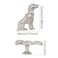 Mizhang Cabinet Knobs Drawer KnobsCute Metal Dog Decorative Knob Pulls for Kitchen Cupboard Bedside Table Closet Door Dresser Knobs Hardware Furniture Handles 4Pcs Silver
