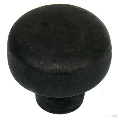 Laurey MNG Hardware 84413 Riverstone Round Knob Large Oil Rubbed Bronze 5 Inch