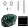 mookaitedecor Set of 2 Natural Amethyst Raw Crystal Cabinet Knobs Rough Stone Drawer Handle Pulls for Kitchen Cupboard Home Decoration