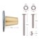 mookaitedecor Set of 4 Abalone Shell Cabinet Knobs with Screws Rectangle Stone Pulls Handle for Dresser Drawer Cupboard Furniture Decorative