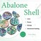 mookaitedecor Set of 4 Abalone Shell Cabinet Knobs with Screws Rectangle Stone Pulls Handle for Dresser Drawer Cupboard Furniture Decorative