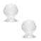 MroMax Tiny Pull Handle Round Diamond Acrylic Knob SelfStick Mini Knobs 17mm Diameter Small Size Knob Clear Shiny Knob Cute Decoration for Jewelry Box Gift Case and Makeup Box 2Pcs