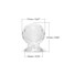 MroMax Tiny Pull Handle Round Diamond Acrylic Knob SelfStick Mini Knobs 17mm Diameter Small Size Knob Clear Shiny Knob Cute Decoration for Jewelry Box Gift Case and Makeup Box 2Pcs