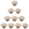 Murtenze 10 Pack 112 Inch Wood Knobs Unfinished Round Mushroom Shape Wooden Cabinet Pulls Handles Drawer Knobs Dresser Knobs for Drawer Dresser Cupboard Wardrobe