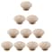 Murtenze 10 Pack 112 Inch Wood Knobs Unfinished Round Mushroom Shape Wooden Cabinet Pulls Handles Drawer Knobs Dresser Knobs for Drawer Dresser Cupboard Wardrobe