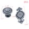 MY MIRONEY 2Pcs Vintage Cabinet Knob with Backplate 118 Diameter Antique Silver Traditional Retro Round Drawer Knobs Zinc Alloy Hardware Cupboard Wardrobe Pull Handles Door Knobs