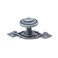 MY MIRONEY 2Pcs Vintage Cabinet Knob with Backplate 118 Diameter Antique Silver Traditional Retro Round Drawer Knobs Zinc Alloy Hardware Cupboard Wardrobe Pull Handles Door Knobs