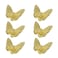MY MIRONEY 6PCS Gold Butterfly Drawer Knobs Hardware Kitchen Cabinet Knobs Decorative Single Hole Dresser Furniture Handles with Screws