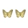 MY MIRONEY 6PCS Gold Butterfly Drawer Knobs Hardware Kitchen Cabinet Knobs Decorative Single Hole Dresser Furniture Handles with Screws