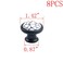 MY MIRONEY 8Pack Black White Ceramics Cabinet Knob 142 Diameter Round Drawer Dresser Handles Black Lines Pattern Decorative Knob Pulls