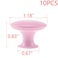 MY MIRONEY Round Cabinet Knobs Hardware Pink Drawer Knobs Metal Hollow Handles with Screws Pack of 10118 Diameter