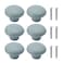 NAKUPENDA 6Pcs Ceramic Cabinet Knobs Round Furniture Knobs Ceramic Kitchen Cabinet Dresser Pulls Handles for Furniture Cupboard Closet Childrens Room Armoires Light Green