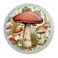 NEWzone 4 Pack Cabinet Knobs Retro Mushroom White Cabinet Pulls Kitchen Cabinet Knobs Round Drawer Knobs for Dresser Drawers Cabinet Hardware Cupboard Wardrobe Pulls Handles