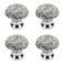 Nicerity Decorative Crystal Knobs Designed Crystal Cabinet Knobs Bling Rhinestone Cabinets Drawers Dressers Pulls Handles for Home Kitchen BathroomWhite 4Pcs