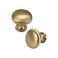 NIZADO Solid Brass Cabinet Knobs 15 Pack Brushed Gold Drawer Knobs Antique Brass Dresser Knobs Warm Gold Kitchen Furniture Hardware Diameter 115