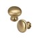 NIZADO Solid Brass Cabinet Knobs 15 Pack Brushed Gold Drawer Knobs Antique Brass Dresser Knobs Warm Gold Kitchen Furniture Hardware Diameter 115