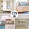 NORTHERN BROTHERS 10 Pack 40mm Crystal Cabinet Knobs Diamond Glass Drawer Knobs with 3 Screw Sizes for Dresser Kitchen Bathroom Bronze