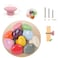 OctinPris 10x Colorful Cute Glossy Ceramic Knobs Door Pull Knob Cabinet Round Ceramic Drawer Cupboard Kitchen Dresser Kids Child Pulls Wardrobe Handles 32mm125