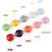 OctinPris 10x Colorful Cute Glossy Ceramic Knobs Door Pull Knob Cabinet Round Ceramic Drawer Cupboard Kitchen Dresser Kids Child Pulls Wardrobe Handles 32mm125
