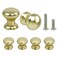 OctinPris 6pcs Small Drawer Knobs Gold Vanity Knob Round Mini Door Knobs for Jewelry Box 047 x 055 Inch